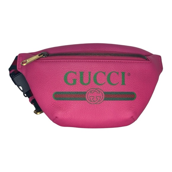 Gucci Handbags - Gucci Fuchsia Logo Belt Bag